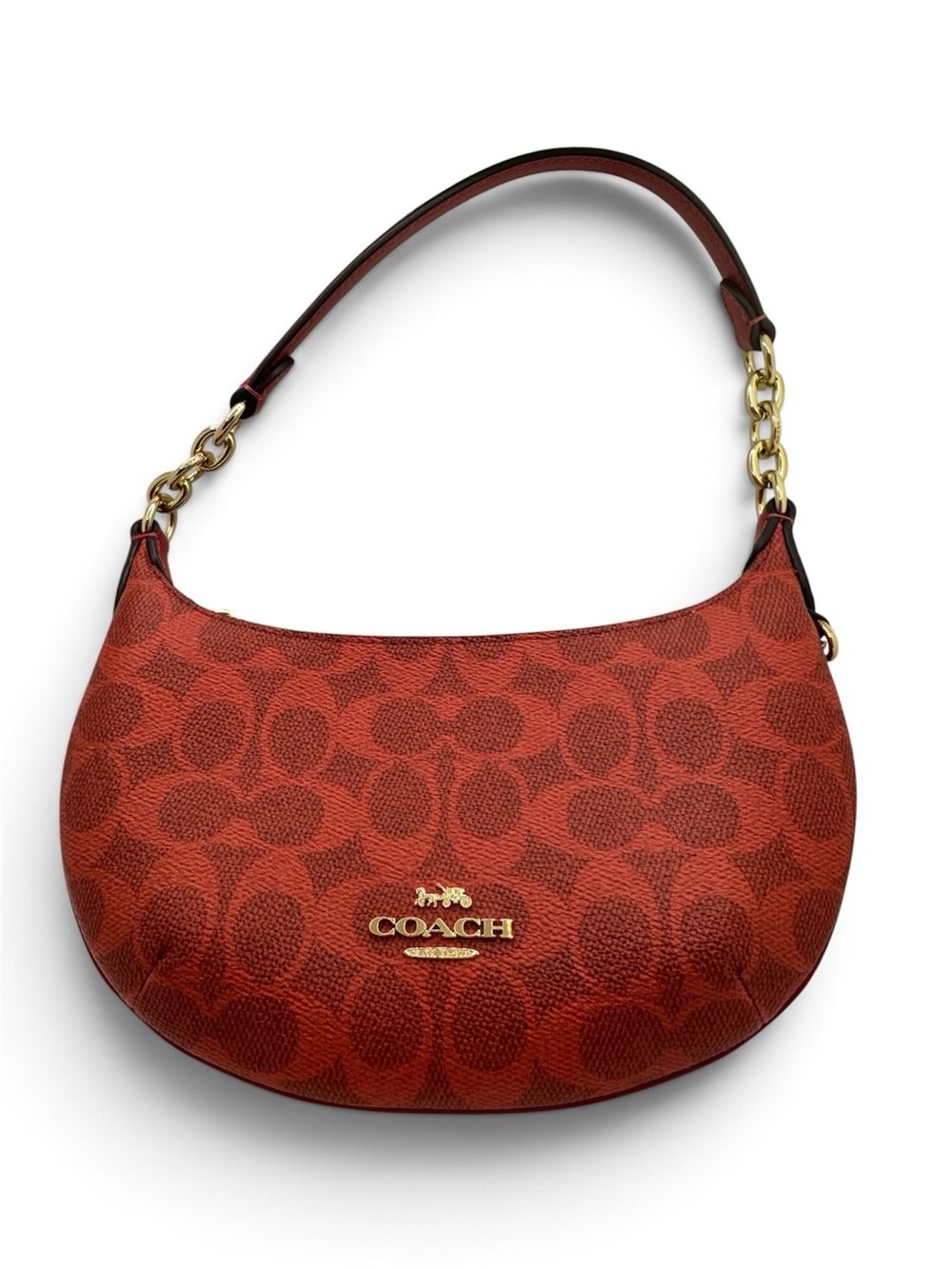 COACH NWT CEL06 Mini Payton Bag In Signature Coated Canvas Shoulder Bag